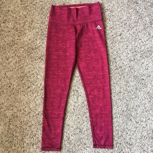 Pink Adidas Climalite Leggings- Women’s